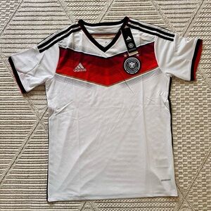 adidas White Red Black Germany Soccer Jersey
